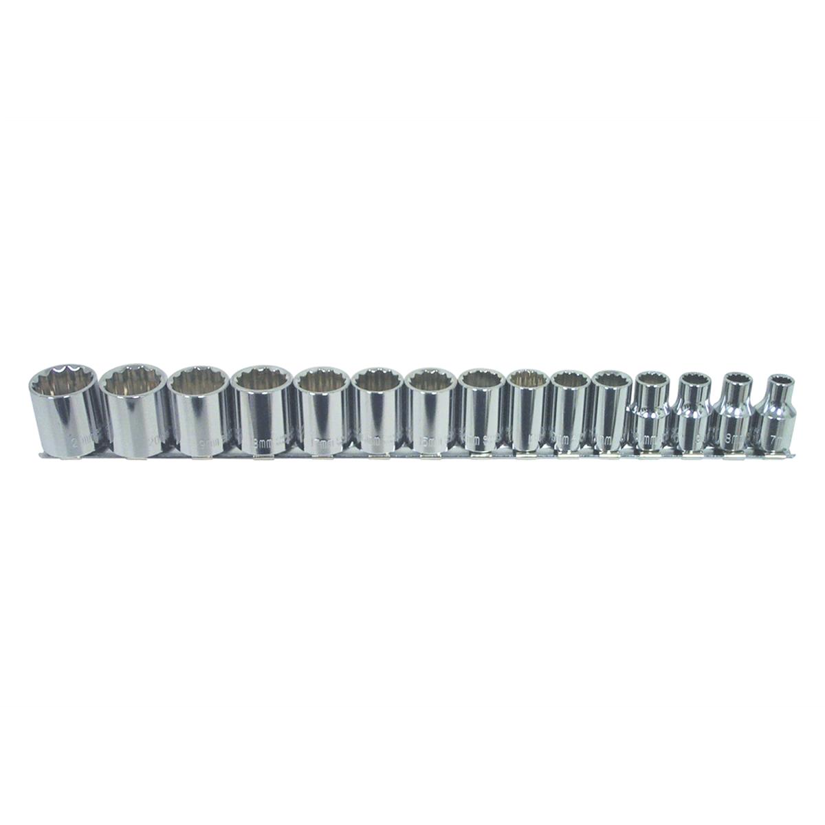 K-Tool International KTI27501 K Tool 15-Piece Metric 12-Point Socket Sets - Intensery