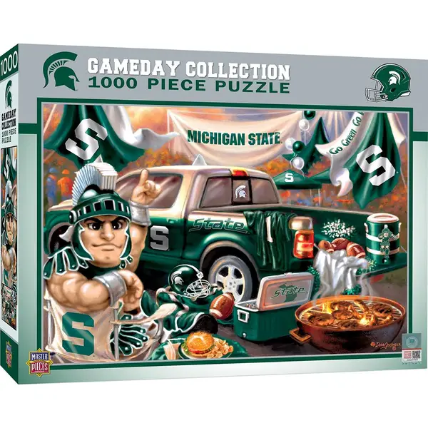 Masterpiece Puzzle 1000-Piece Michigan State Gameday Puzzle - Intensery