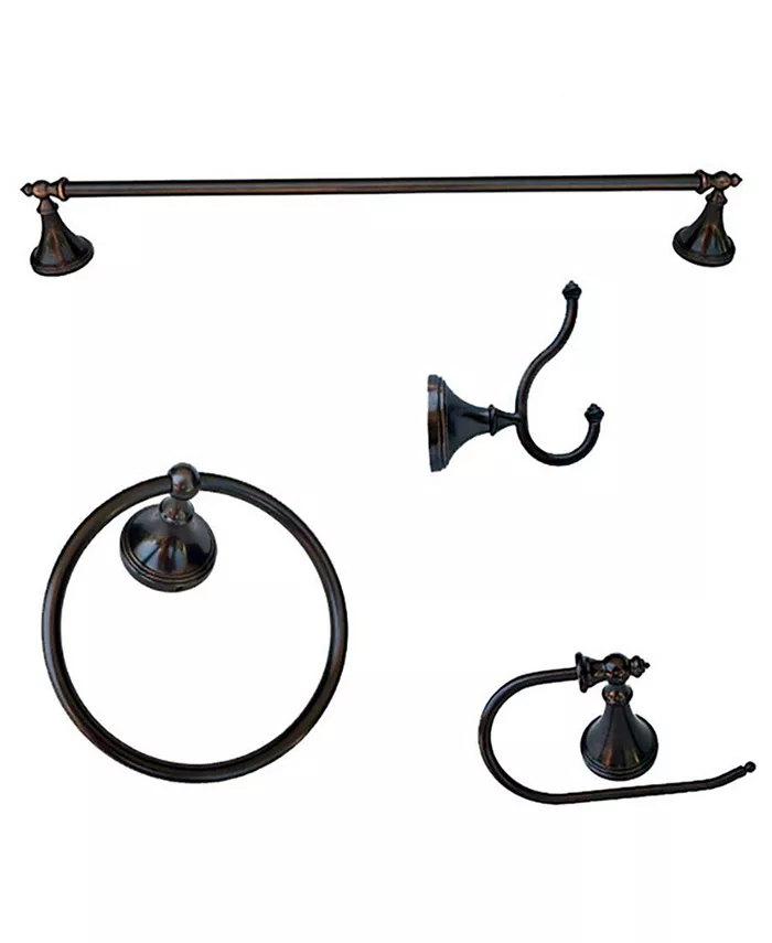 Arista Bath Products Arista Annchester 4-Pc. Set Oil-Rubbed Bronze Finish - Intensery