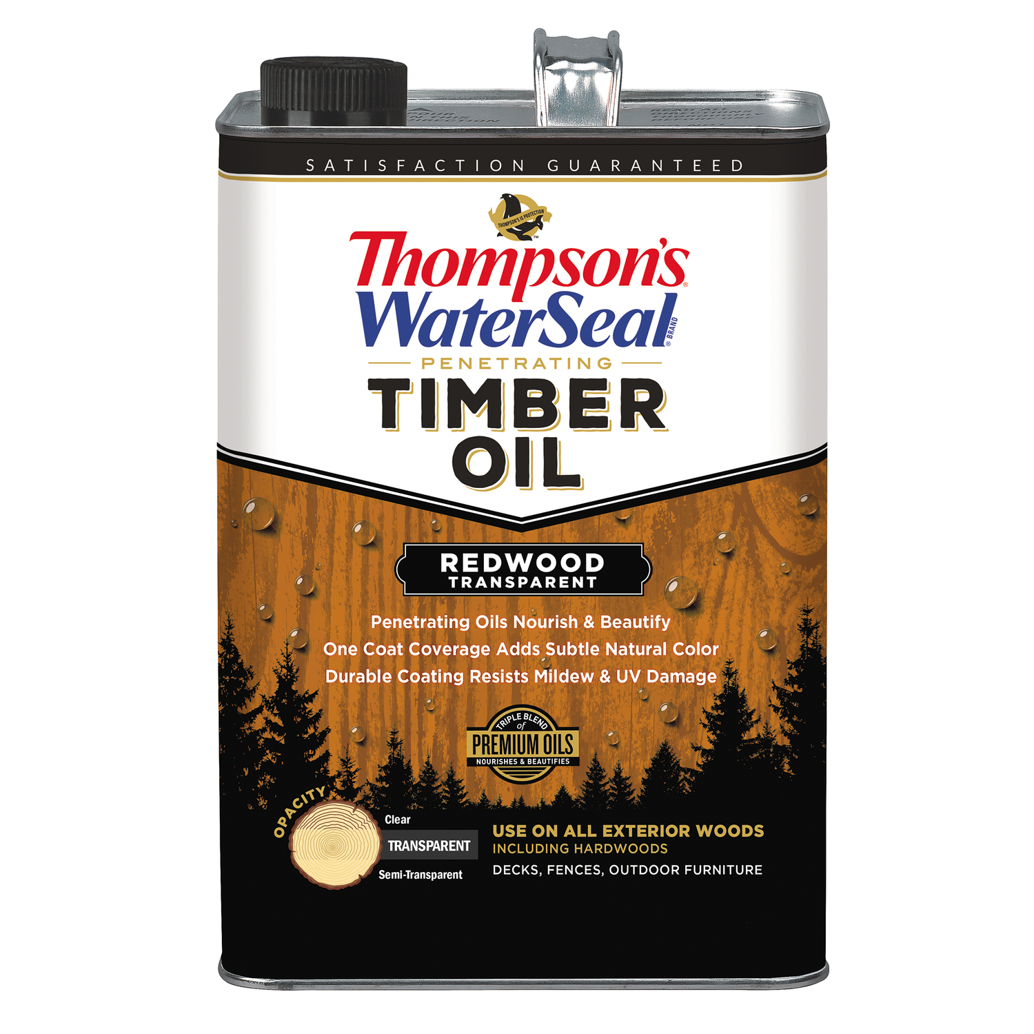 Thompson\u0027s WaterSeal Penetrating Timber Oil Transparent Redwood Penetrating Timber Oil 1 gal - Intensery