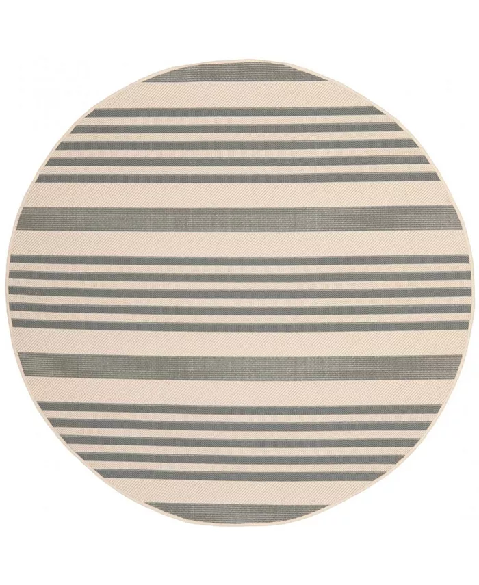 Safavieh Courtyard Gray and Bone 5'3