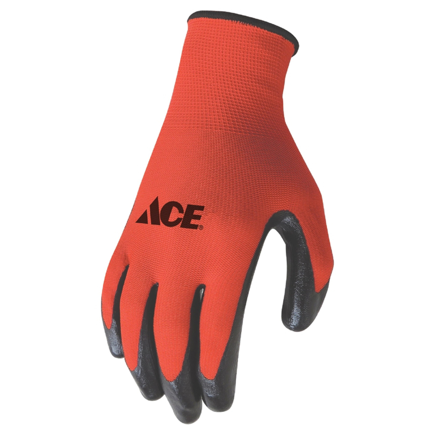 Ace Men\u0027s Indoor/Outdoor Coated Work Gloves Red L 3 pk - Intensery