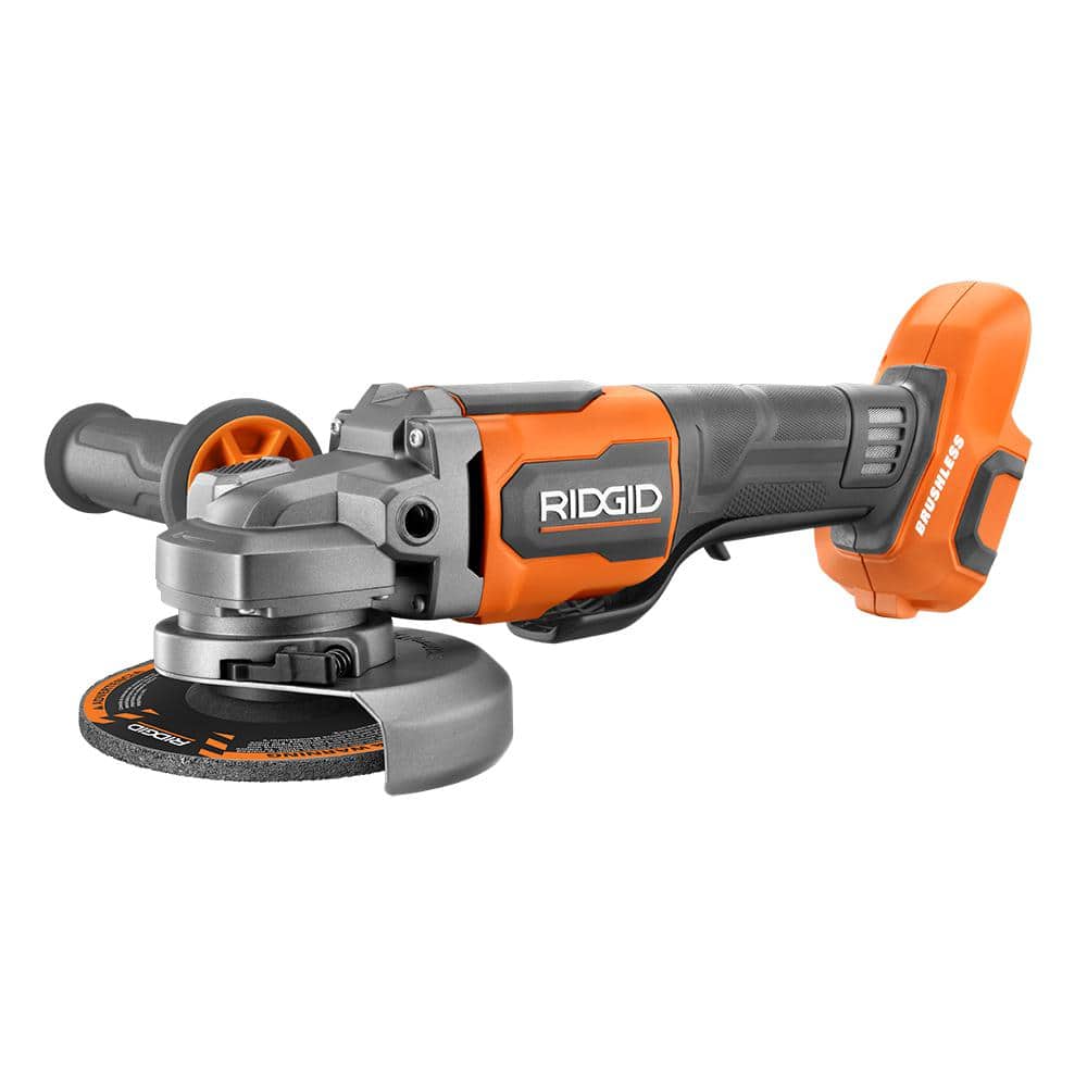RIDGID 18V Brushless Cordless 4-1/2 in. Paddle Switch Angle Grinder (Tool Only) R86047B - Intensery