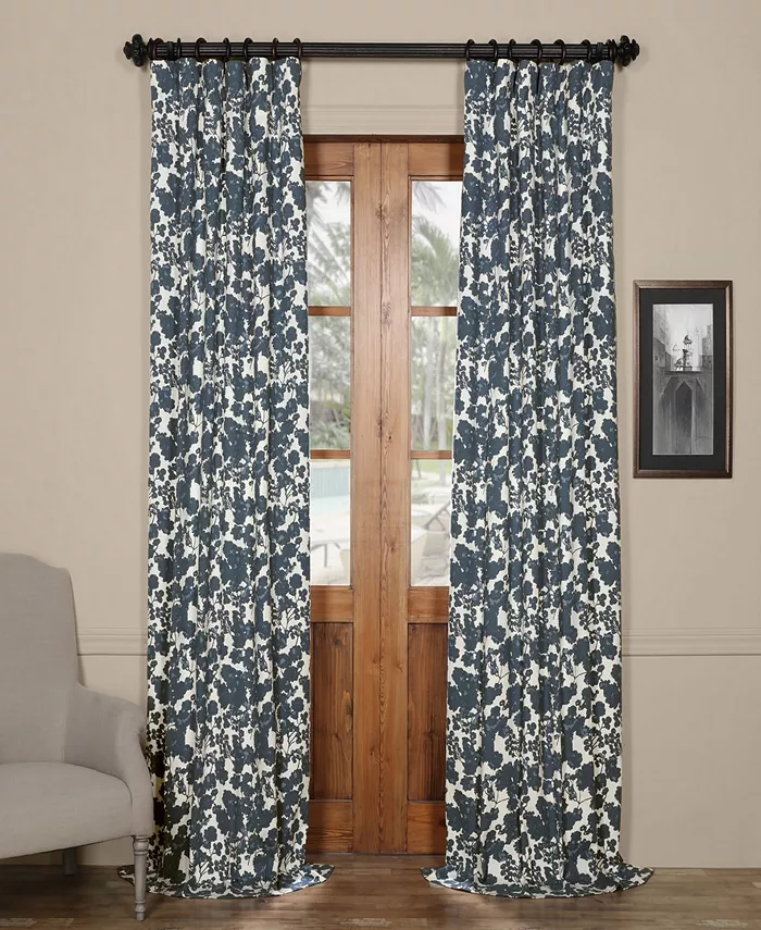 Exclusive Fabrics Furnishings Fleur Cotton Twill Panels - Intensery