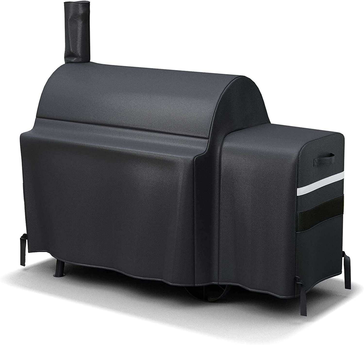 Premium Grill Cover for Oklahoma Joe's 17202053 Longhorn Reverse Flow Smoker Offset Charcoal Grill - Intensery