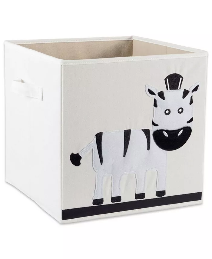 Design Imports Zebra Storage Cube - Intensery