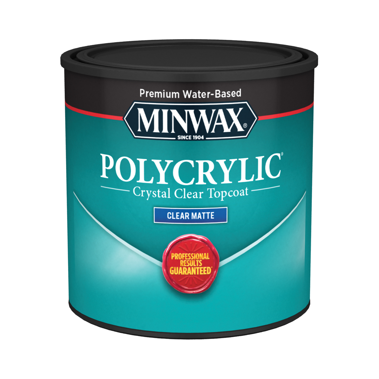 Minwax Polycrylic Matte Crystal Clear Water-Based Polycrylic Protective Finish 0.5 pt - Intensery