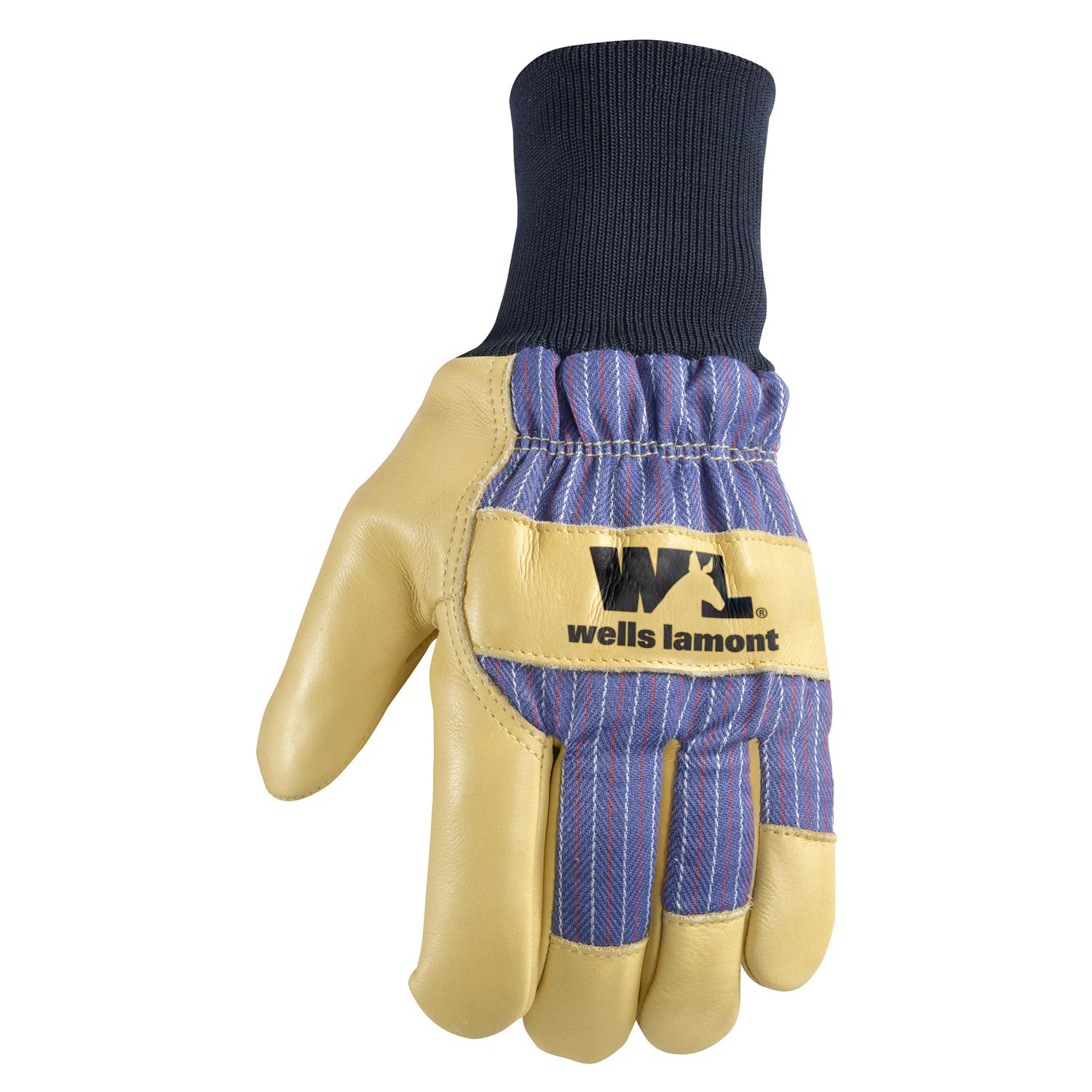 Wells Lamont Men\u0027s Outdoor Cold Weather Work Gloves Blue/Tan L 1 pk - Intensery