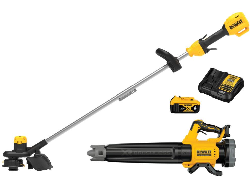 DEWALT 20V MAX XR Cordless String Trimmer and Blower Combo Kit DCKO215M1 from DEWALT - Intensery