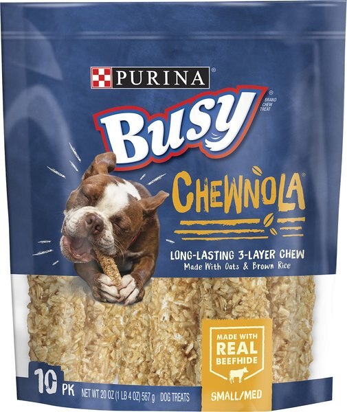 Purina Busy Bone Chewnola Long-Lasting Triple Layered Small/Medium Dog Treat - Intensery