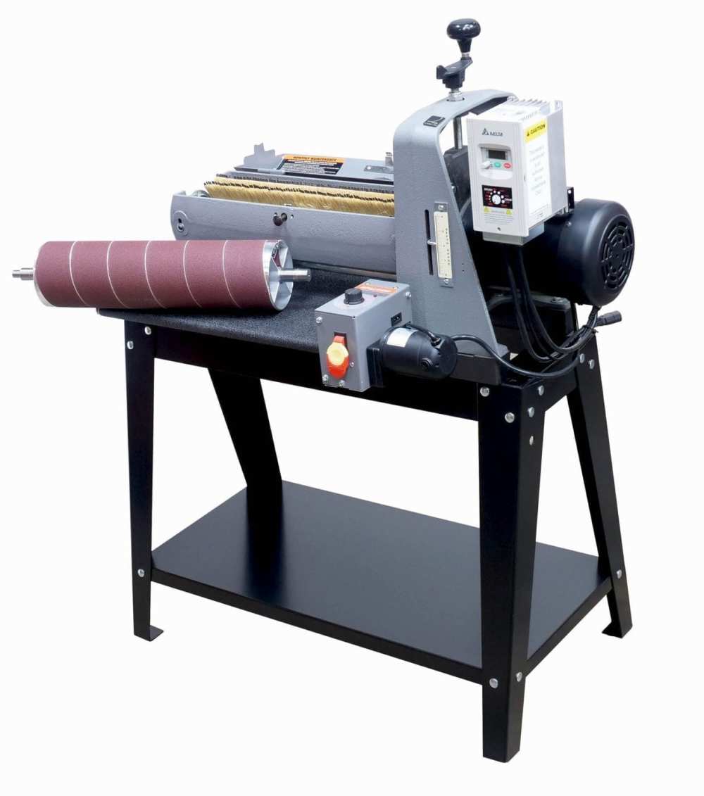 Supermax 19-38 Brush/Drum Sander Combo Open Stand Aluminum Drum Assembly - Intensery