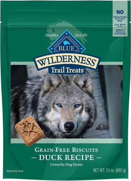 Blue Buffalo Wilderness Trail Treats Grain-Free Duck Biscuits Dog Treats - Intensery