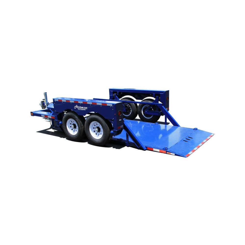 Air-Tow 16and#8242; Hydraulic Drop Deck Tandem Axle Flatbed Trailer - Intensery