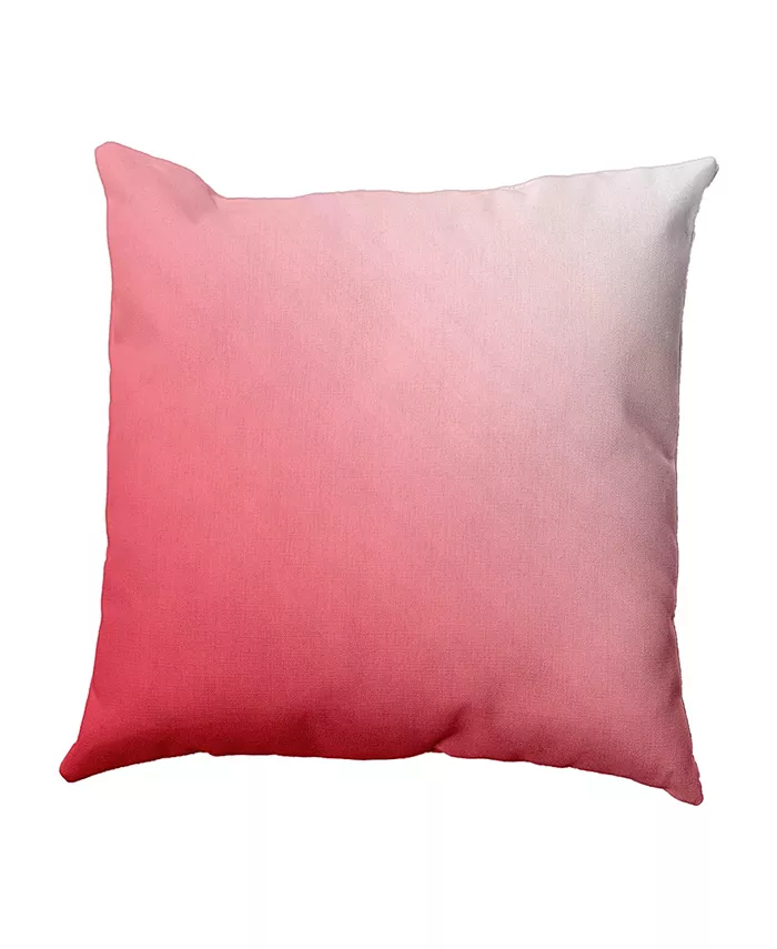 E by Design 16 Inch Coral Decorative Ombre Throw Pillow - Intensery