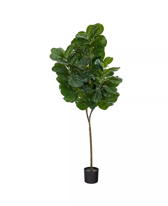 Nearly Natural 6' Fiddle Leaf Fig Artificial Tree - Intensery
