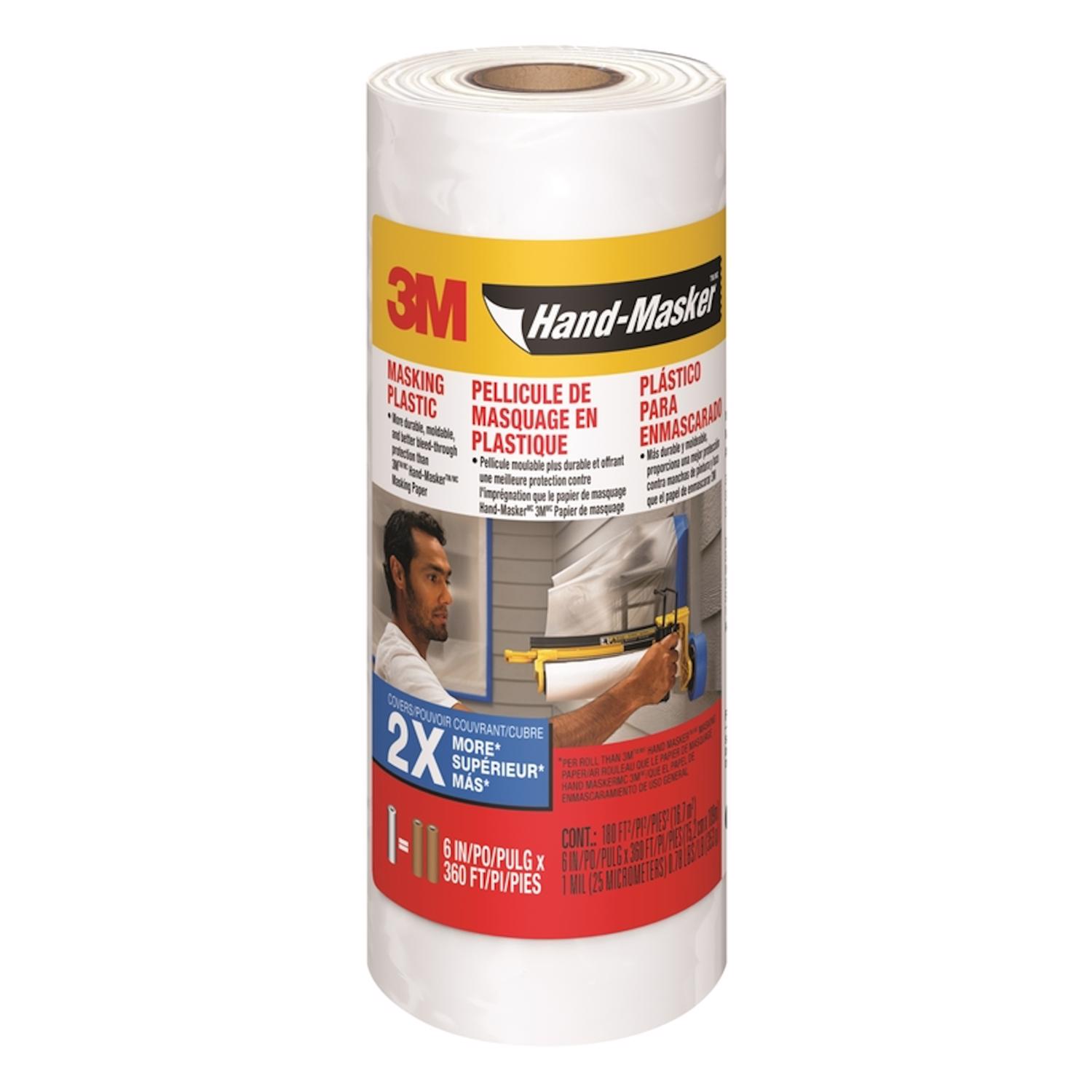 3M Hand-Masker 6 in. W X 360 ft. L Plastic Masking Film 1 pk - Intensery