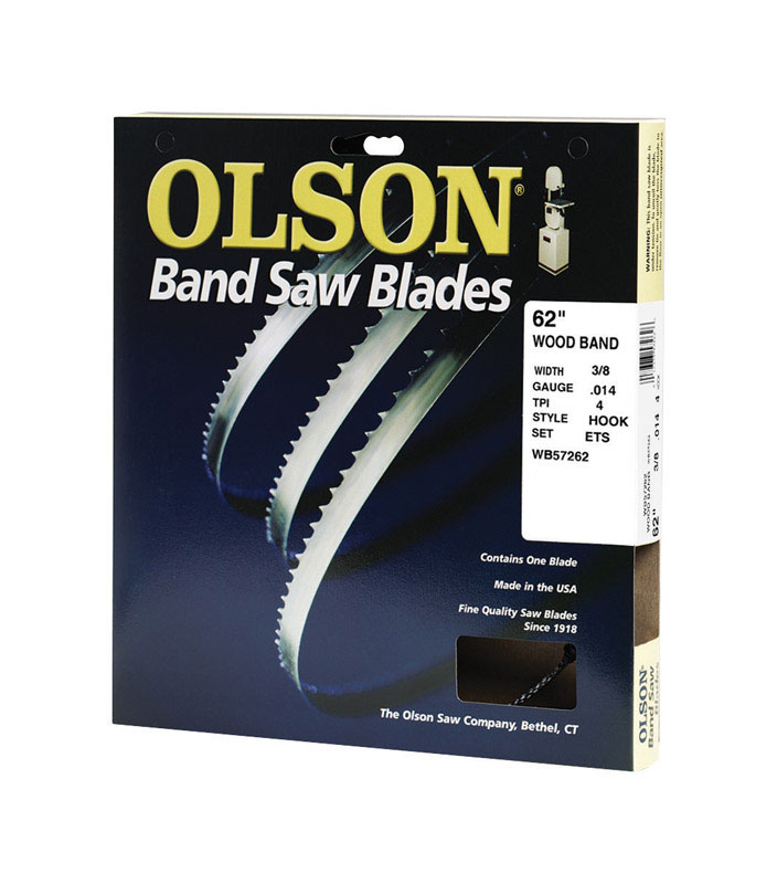 Olson 62 in. L X 0.4 in. W Carbon Steel Band Saw Blade 4 TPI Hook teeth 1 pk - Intensery