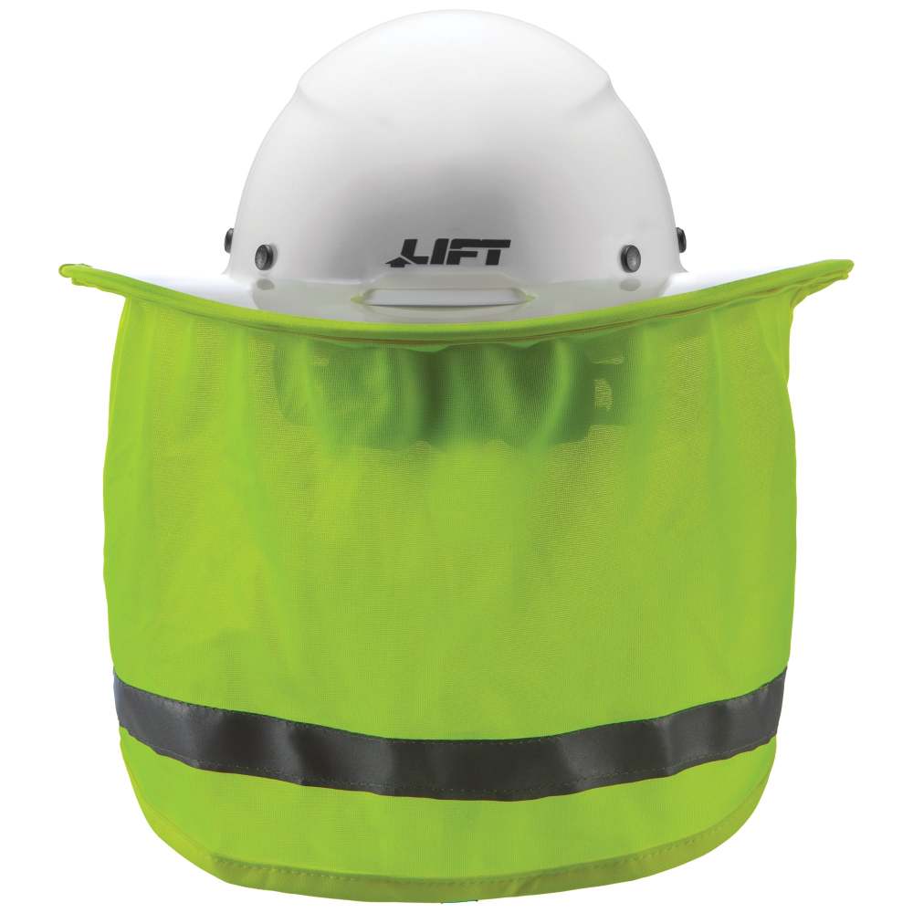 Lift Safety DAX Cap Style Hi-Viz Yellow Sunshade - Intensery