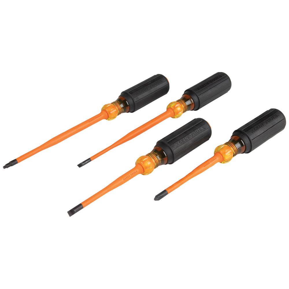 Klein Tools Slim-Tip Insul Screwdrivers 4-pc 33734INS from Klein Tools - Intensery
