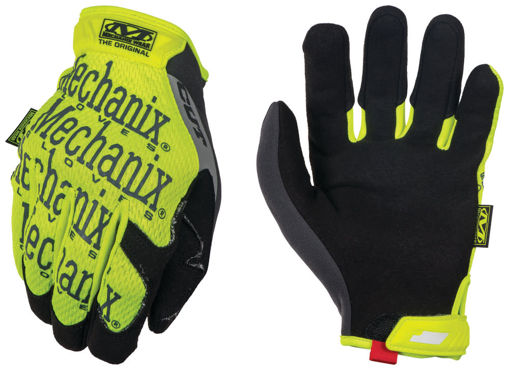 Mechanix Wear The Original Hi-Viz E5 Cut Resistant Gloves Small - Intensery