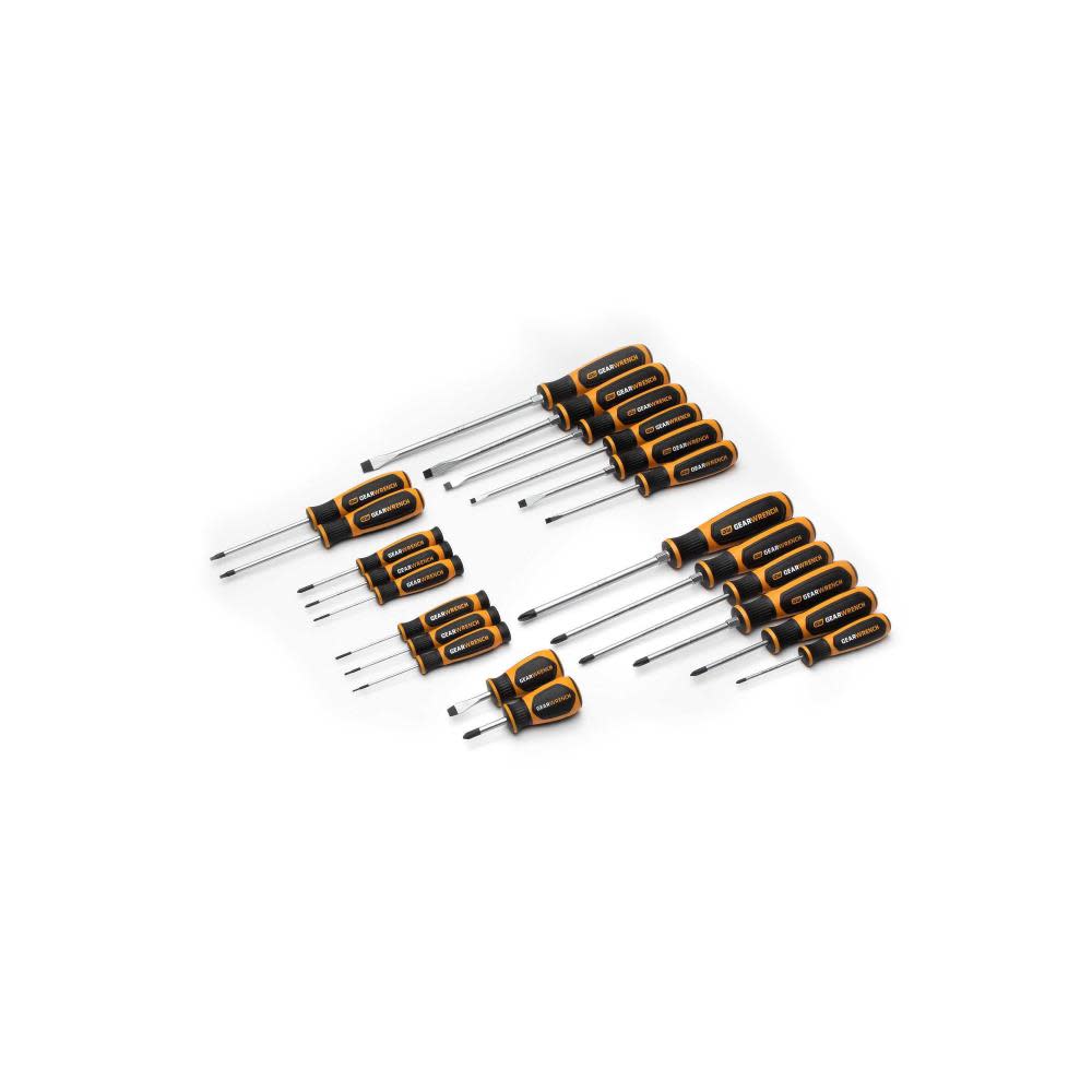 GEARWRENCH Screwdriver Set Phillips/Slotted/Torx Dual Material 22pc - Intensery