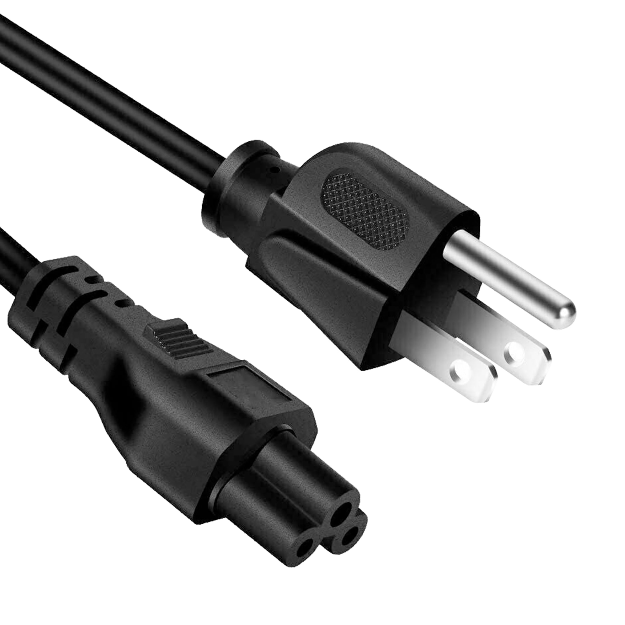 5 Core Extra Long 6ft 3 Prong Non-Polarized AC Wall Power Cable Cord for HP Dell   Asus Acer Toshiba Laptop Charger LED LCD Monitor Replacement Power - Intensery
