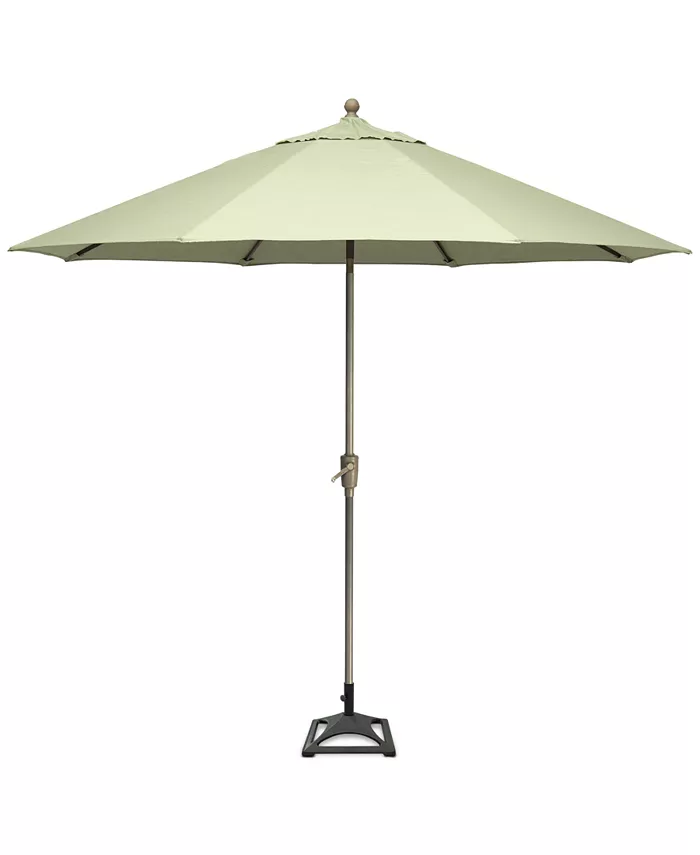 Agio Wayland Outdoor 11' Umbrella and Base with Sunbrellaandreg Fabric， Created for Macy's - Intensery
