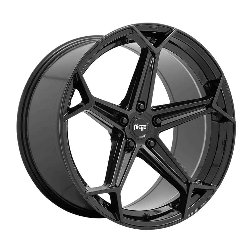 Niche 1PC N258 ARROW M258 20X9 5X4.5 G-BLK 25MM - Intensery