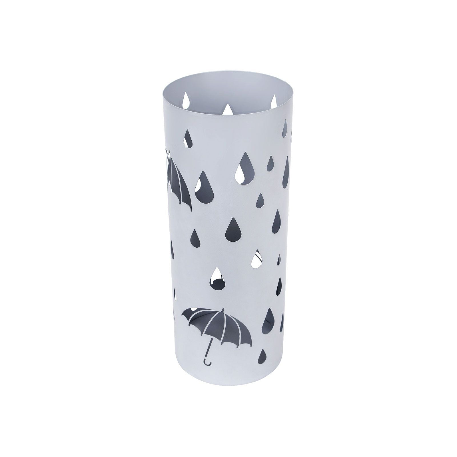 SONGMICS Metal Umbrella Stand with Water TraySilver - Intensery