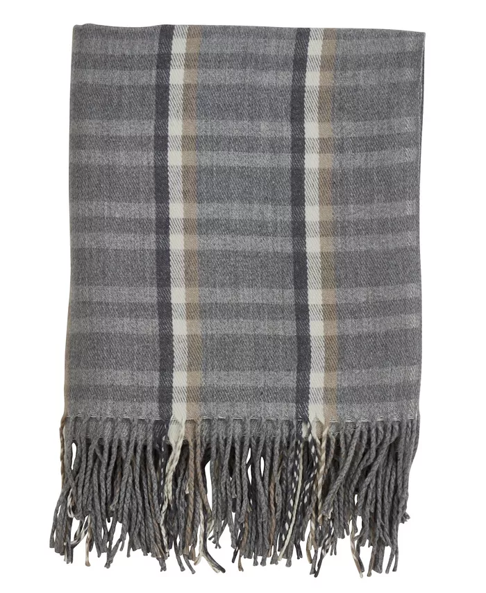 Saro Lifestyle Plaid Throw - Intensery