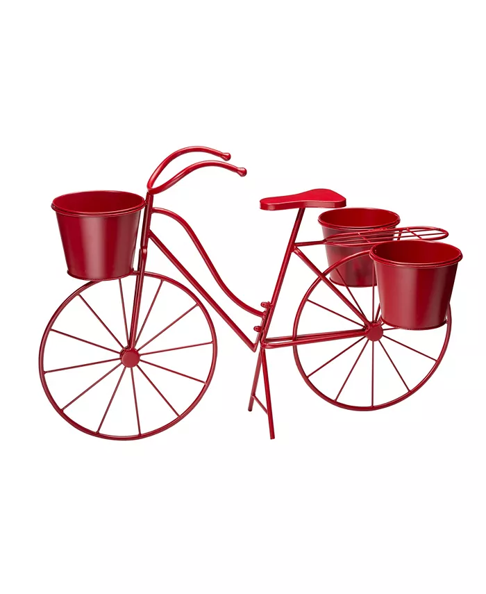 Glitzhome Oversized Metal Bicycle Plant Stand - Intensery