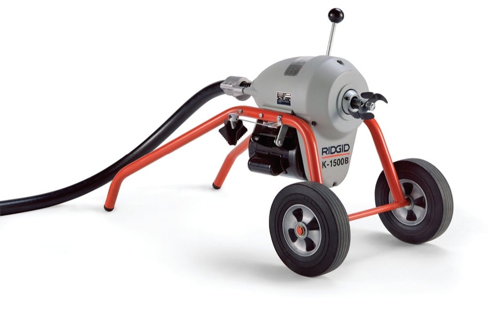 Ridgid K-1500B 220V Sectional Drain Cleaning Machine with Mitt and Hose 27617 from Ridgid - Intensery