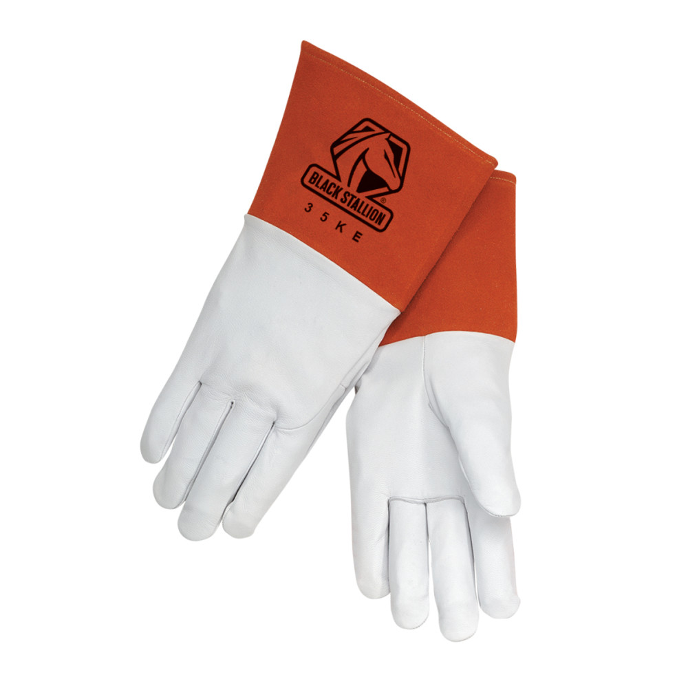 Black Stallion Value-Priced Grain Kidskin TIG Gloves XL - Intensery