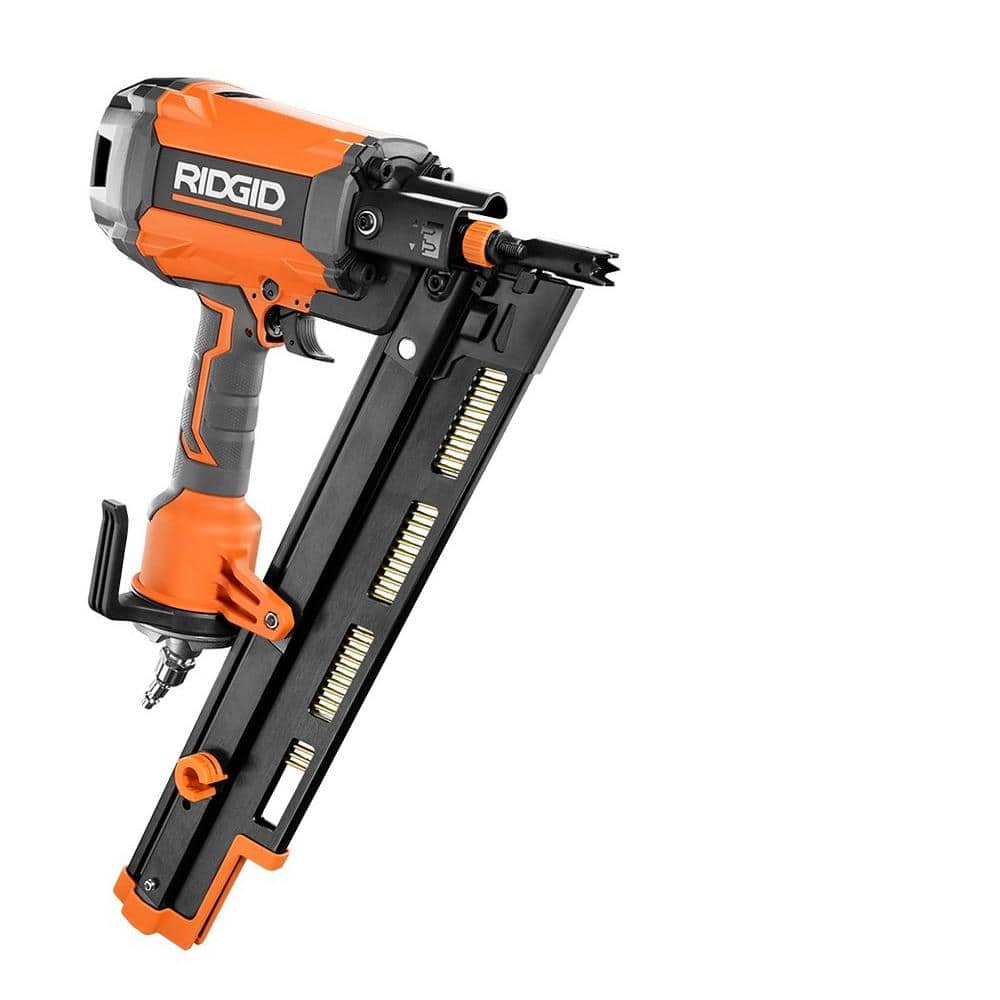 RIDGID Pneumatic 21-Degree 3-1/2 in. Round Head Framing Nailer R350RHF - Intensery