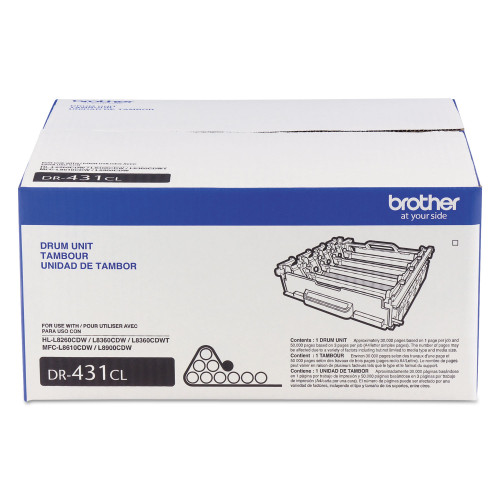 Brother DR431CL Drum Unit， 30，000 Page-Yield， Black/Cyan/Magenta/Yellow - Intensery