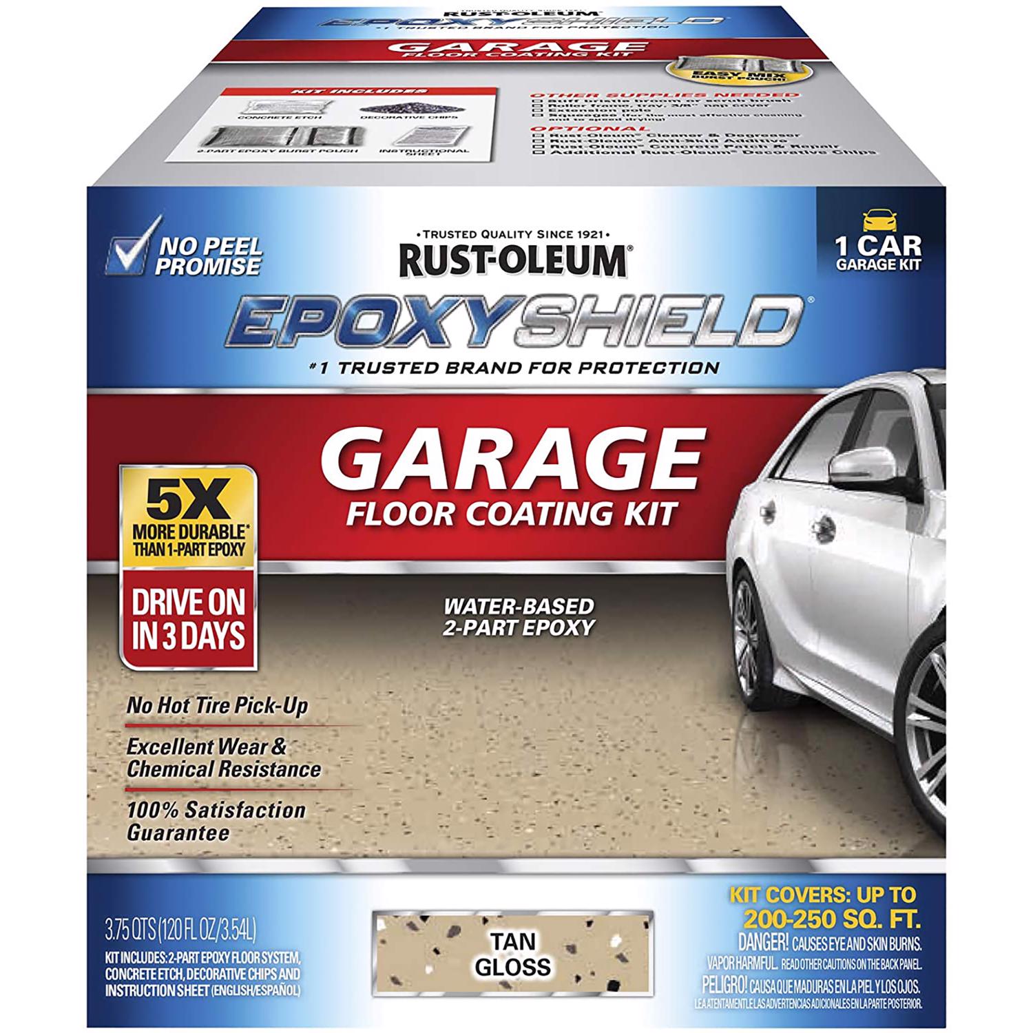 Rust-Oleum Tan Garage Floor Coating Kit 1 gal - Intensery