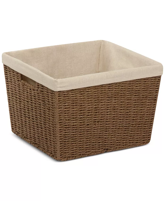 Honey Can Do Honey-Can-Do Parchment Cord Basket with Liner - Intensery