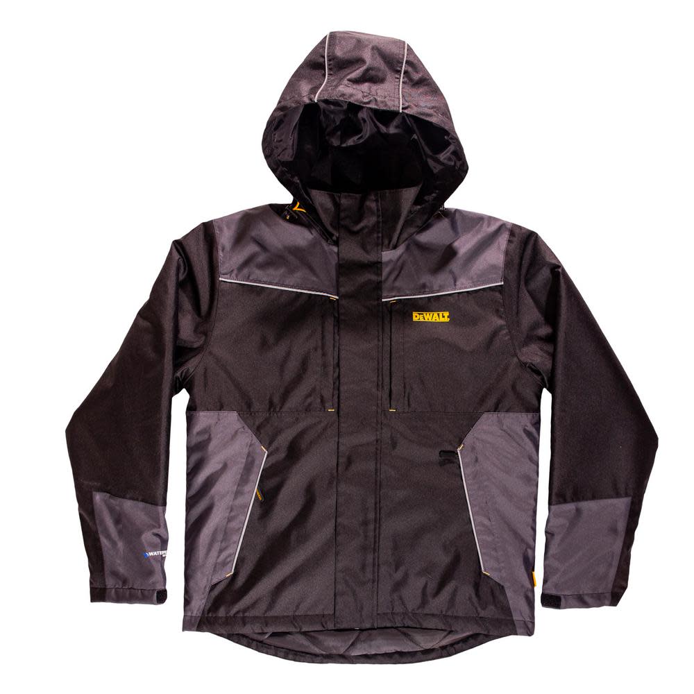 DEWALT Hooded Brookeville Jacket Polyester Black 2X - Intensery