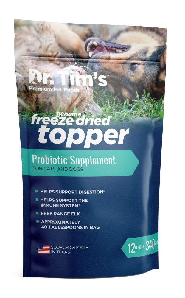 Dr. Tim's Freeze Dried Elk Probiotic Pet Supplement - 12 oz - Intensery