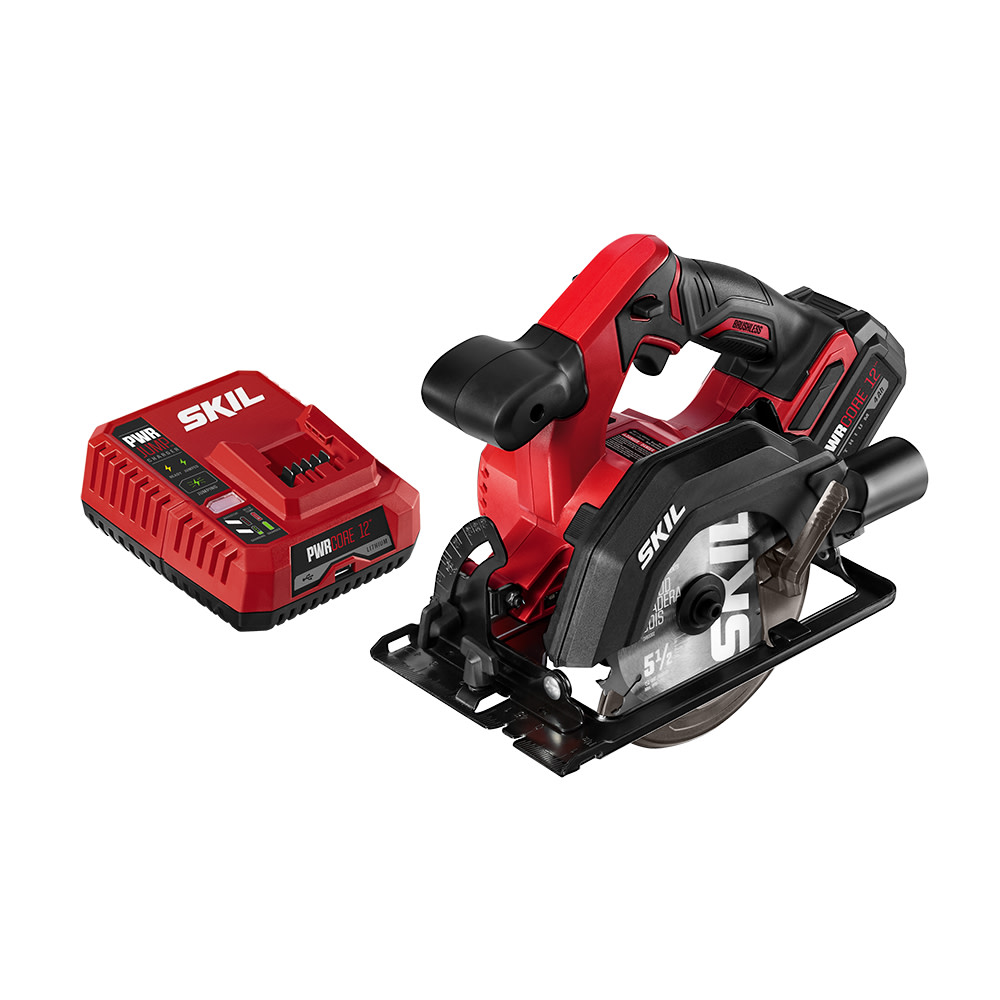 12V 5-1/2and#8221; Circular Saw Kit with Pwrcore 12 4.0 AH Lithium Battery - Intensery