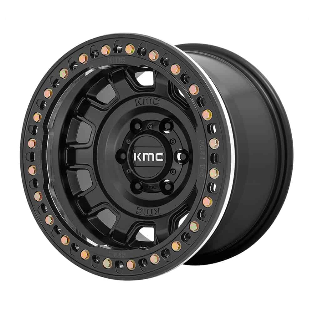 KMC KM236 TANK BEADLOCK KM236 17X9 6X5.5 S-BLK -38MM - Intensery