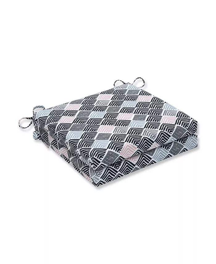 Pillow Perfect Belk Shadow Squared Corners Seat Cushion， Set of 2 - Intensery