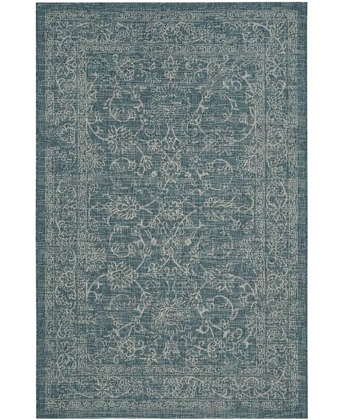 Safavieh Courtyard Turquoise 6'7