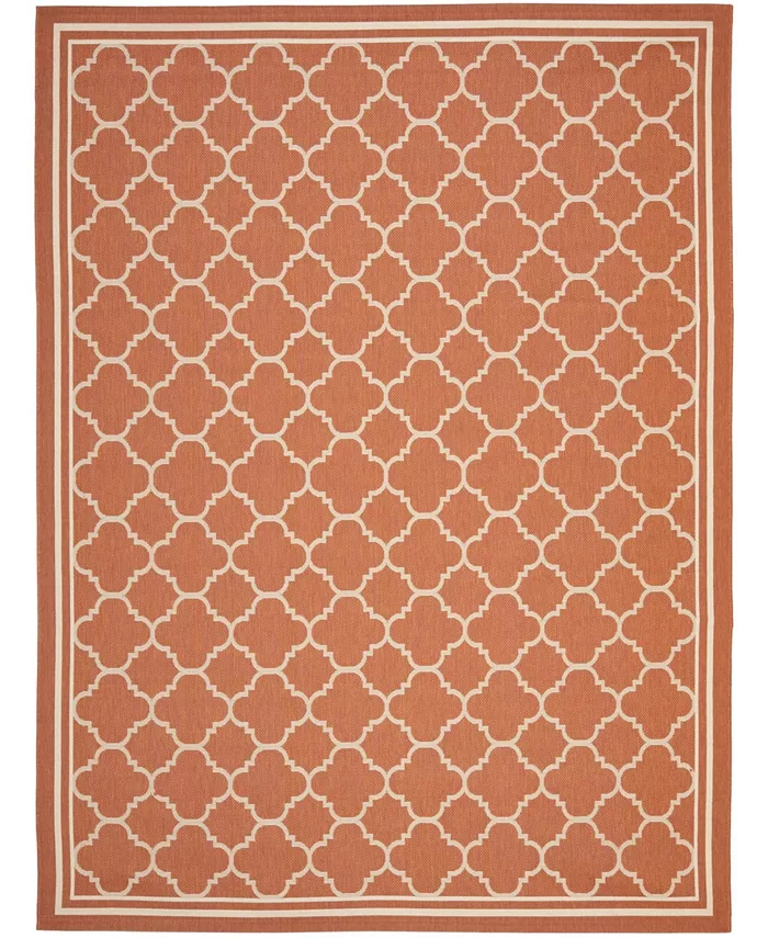 Safavieh Courtyard Terracotta and Bone 9' x 12' Sisal Weave Outdoor Area Rug - Intensery