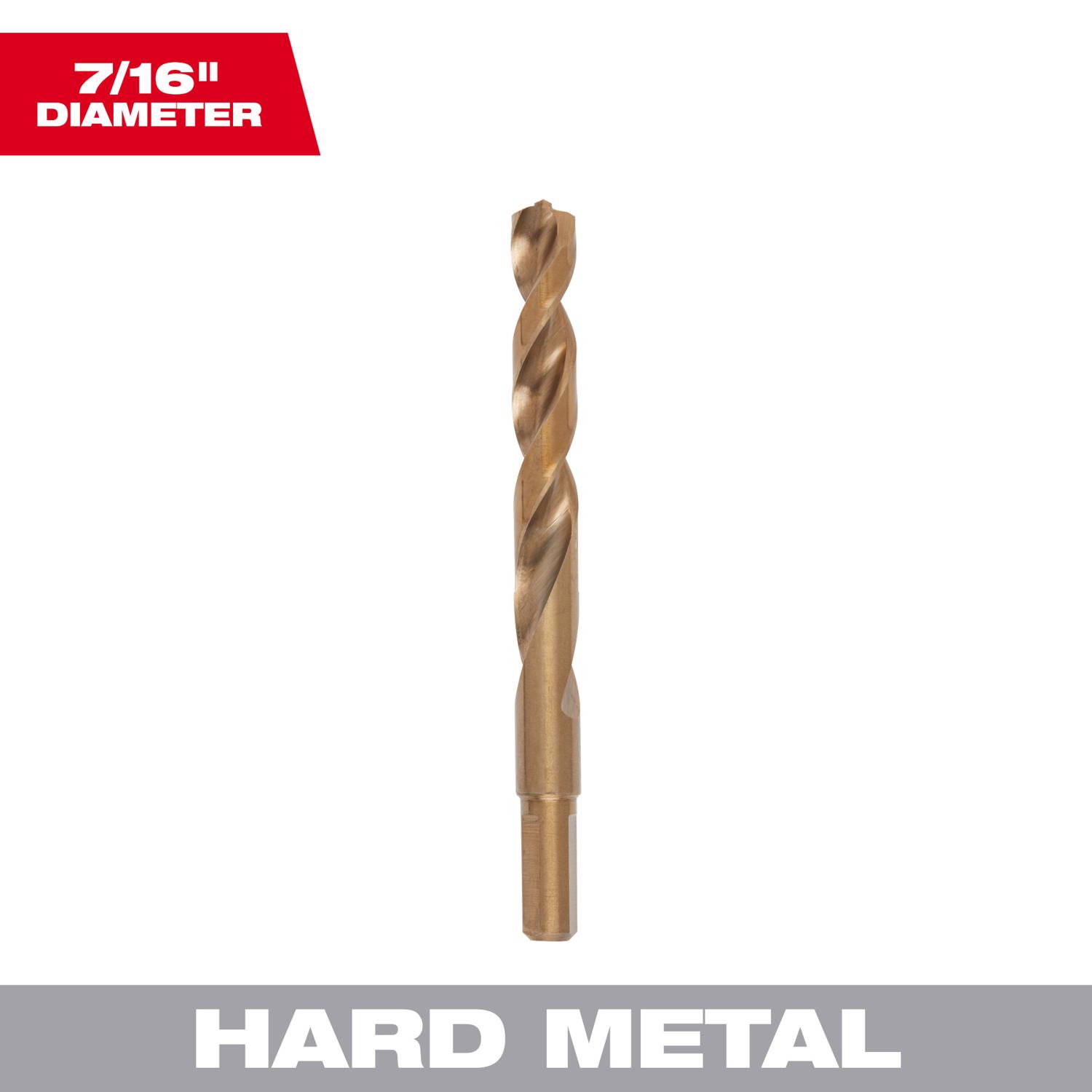 Milwaukee Red Helix 7/16 in. X 5.12 in. L Steel Thunderbolt Drill Bit 1 pc - Intensery