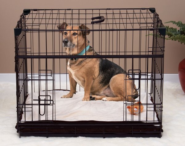 Lucky Dog Sliding Double Door Wire Dog Crate - Intensery