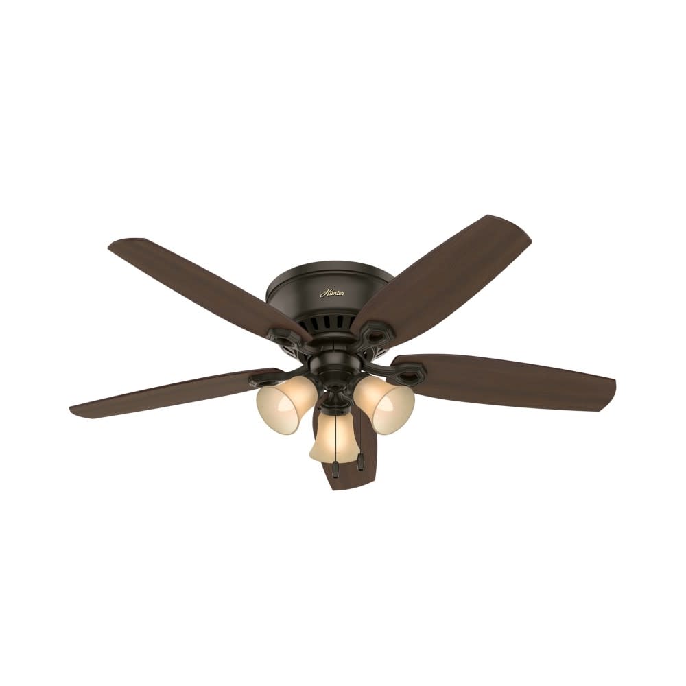 Hunter Builder Ceiling Fan 52 New Bronze Brazilian Cherry - Intensery
