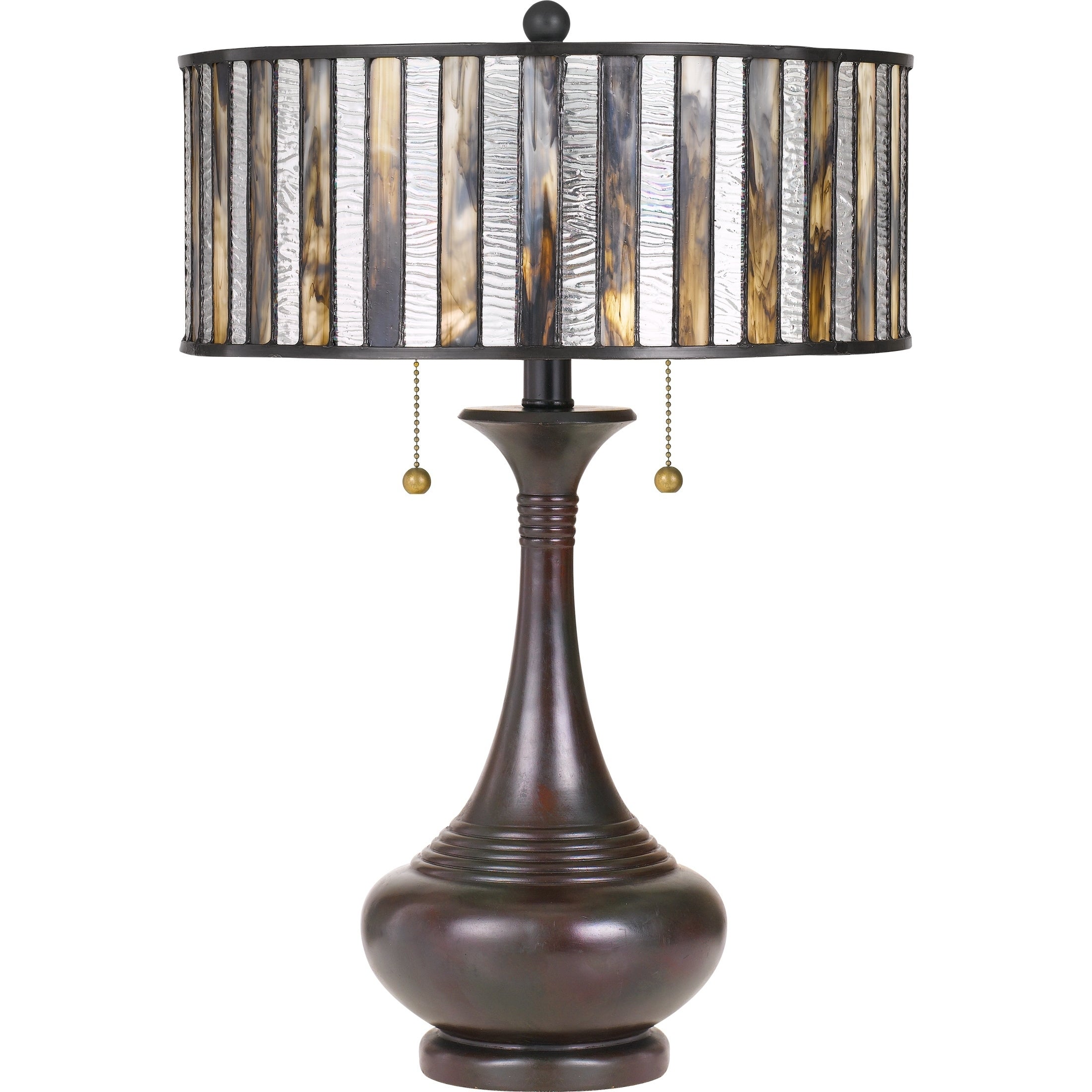 Quoizel Roland Valiant Bronze Tiffany Table Lamp - Intensery