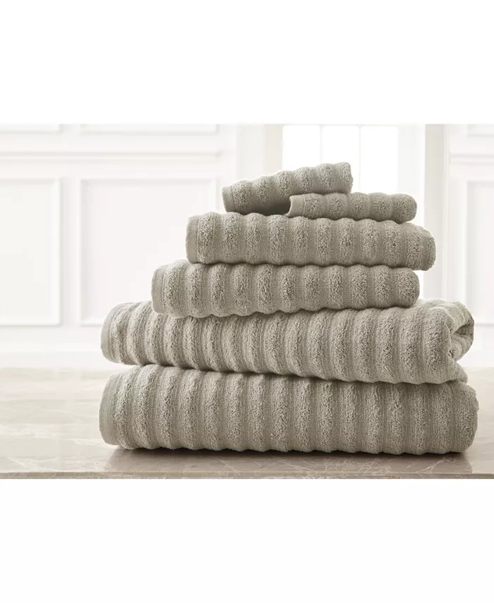Modern Threads Wavy Luxury Spa Collection 6-Pc. Quick Dry Towel Set - Intensery