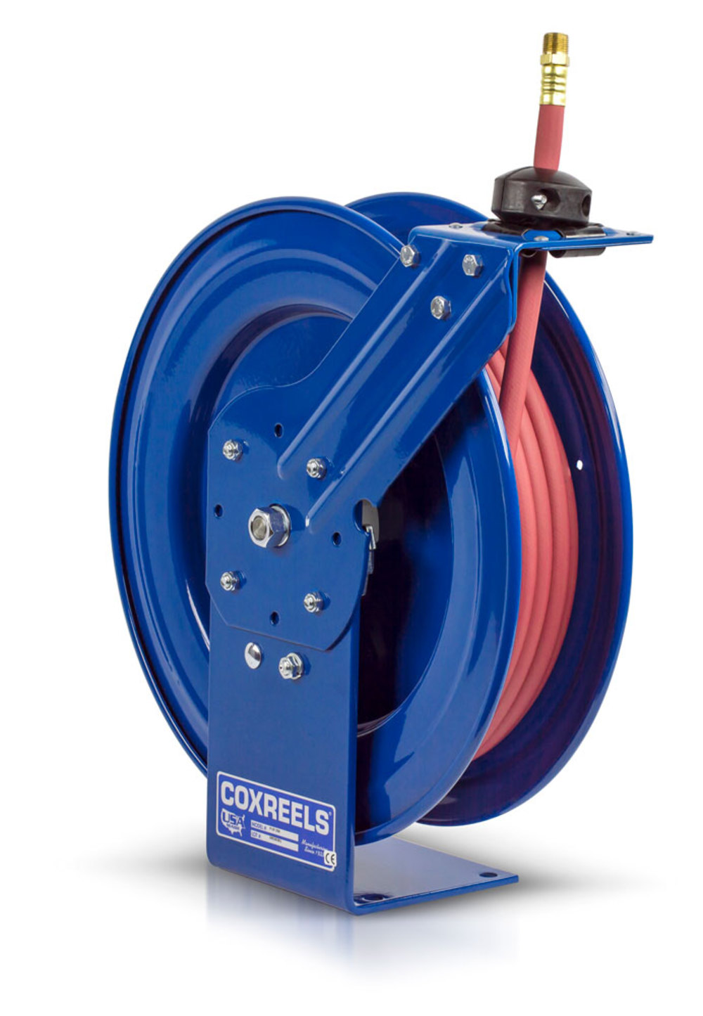 1/2 in x 50 ft Heavy Duty Spring Driven Hose Reel， 300 PSI - Intensery